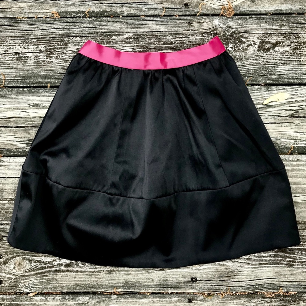 H&M Pink Waistband Satin Skirt Size XS
